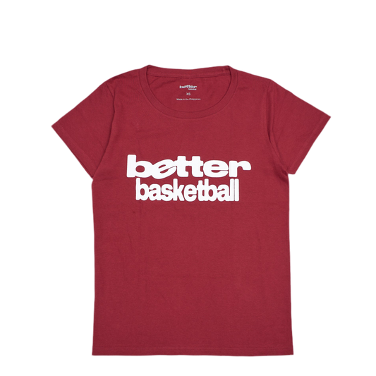 BETTER BASKETBALL - HERITAGE TEE [MAROON]
