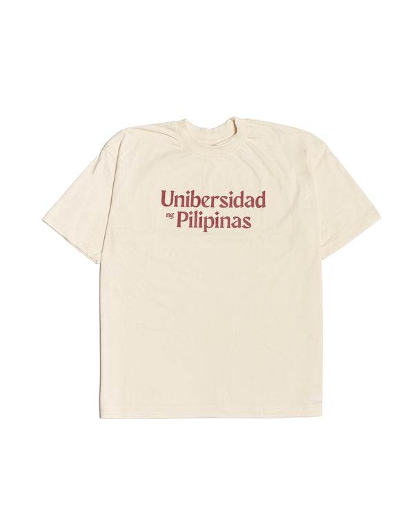 Archive 87 UP Native Script Tee - Cream