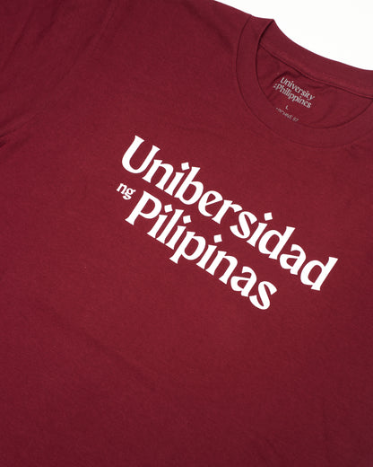 UP Native Script Tee - Maroon