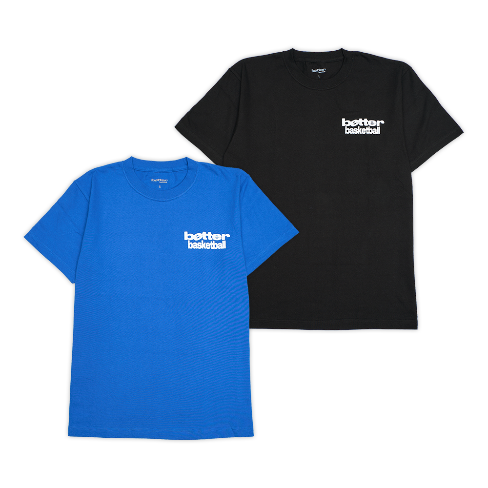 Better Basketball Tee Set: (Asia Pacific Tee - Black) + (Asia Pacific Tee - Blue)