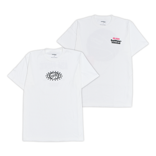 Better Basketball Tee Set: (Asia Pacific Tee - White) + (Logo Tee - White)